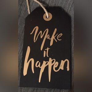 Black and Gold Inspirational Tag